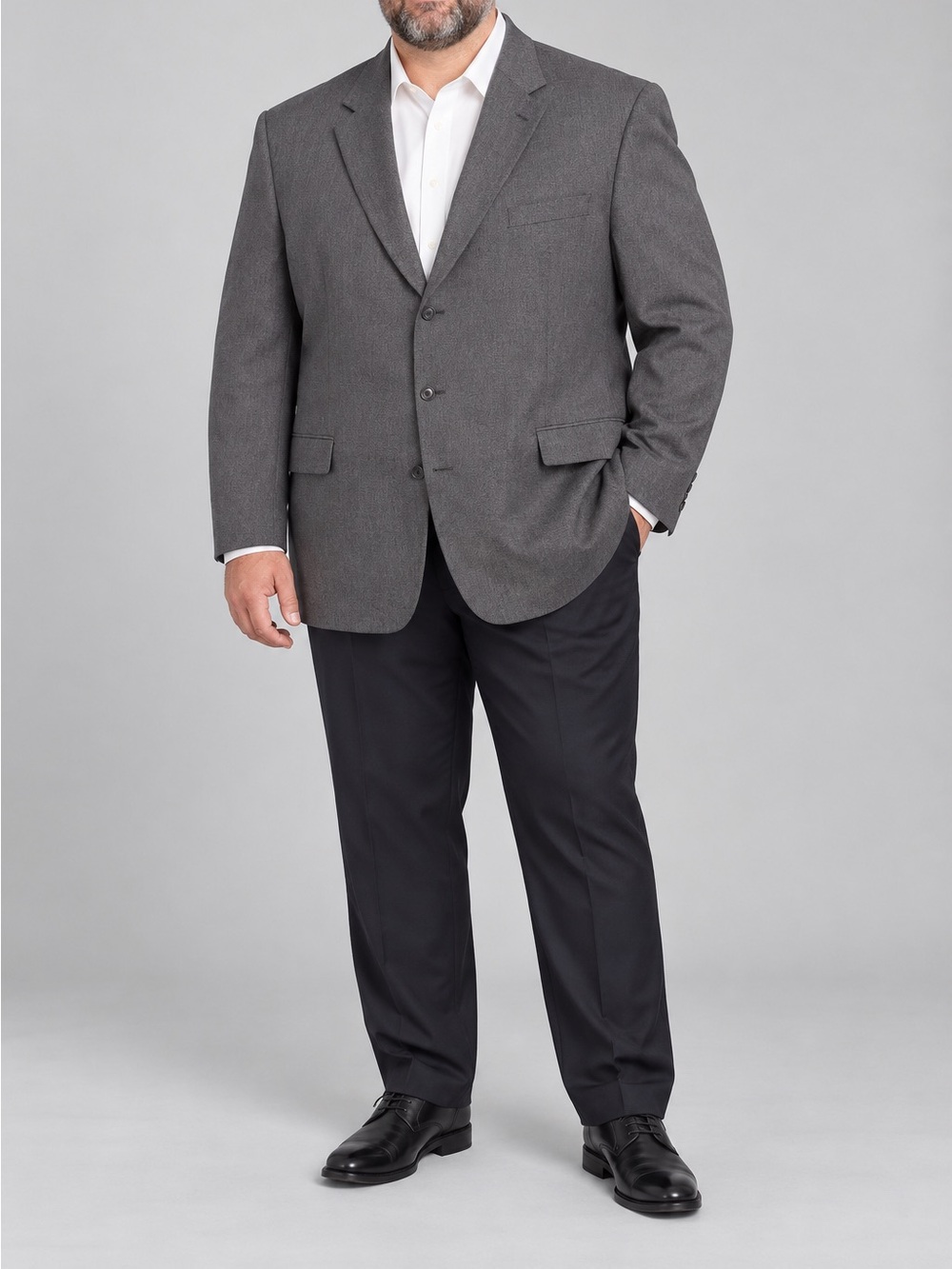 Oscar de la Renta Men’s 50L Gray Lambswool Cashmere Blazer Sport Coat